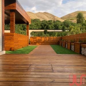 چوب ترمو. رنگ چوب ترموود. نصب و اجرا نمای ترمو