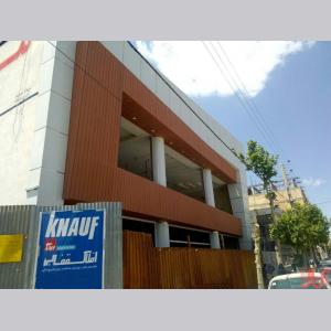 اجرای نمای ساختمان با چوب پلاست 