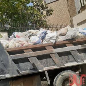 حمل نخاله با خاور ونیسان با کارگر وبابکت