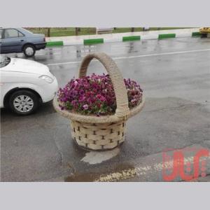 گلدان شهری طرح سبد